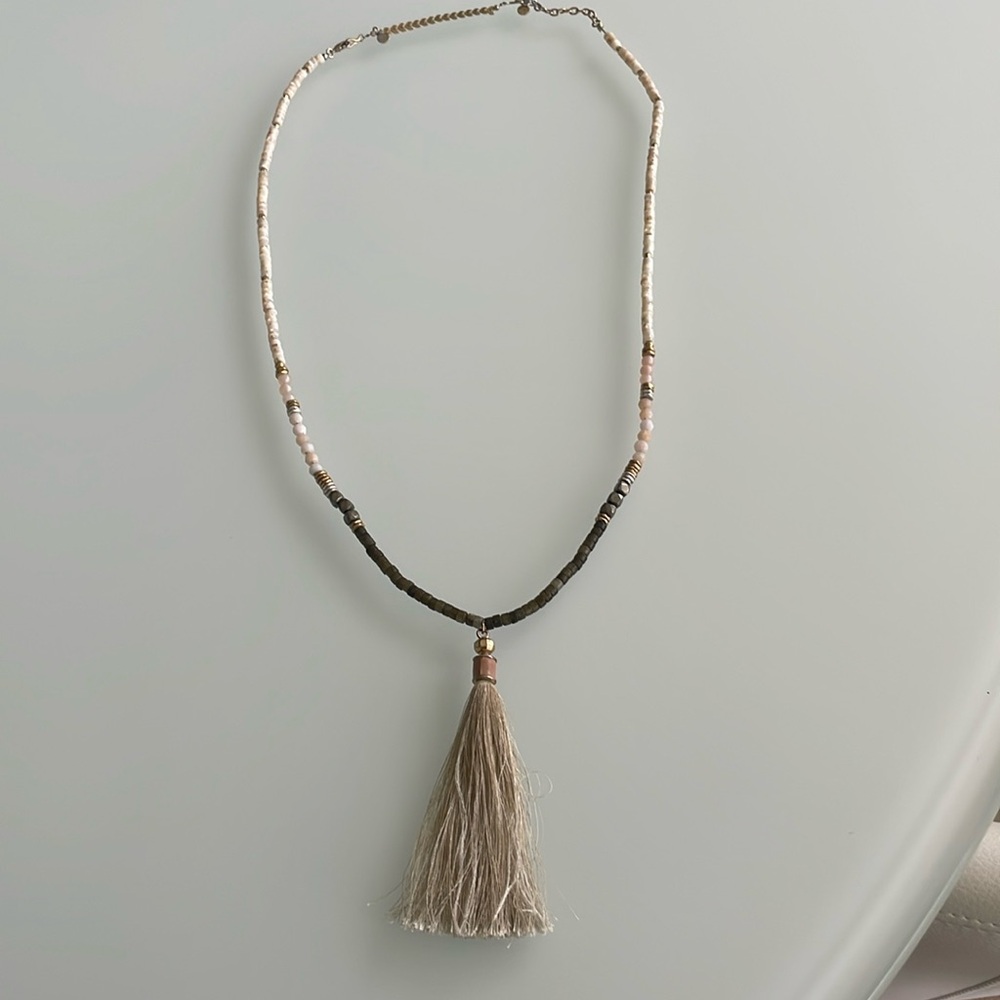 Stella and Dot tassel necklace